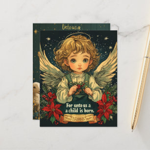 Weihnachts-Christ Kind Bibel Verse Scrapbook Paper