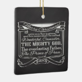 Weihnachts-Christliche Chalkboard Bibelschrift Keramikornament (Rechts)