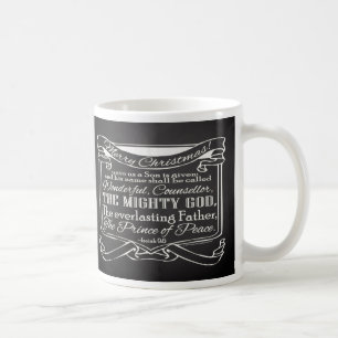 Weihnachts-Christliche Chalkboard-Schrift Kaffeetasse