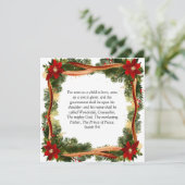 Weihnachts-Christliche Personalisierte Urlaubskart (Stehend Vorderseite)