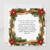 Weihnachts-Christliche Personalisierte Urlaubskart (Vorderseite)