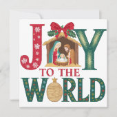 Weihnachts-Christliche Personalisierte Urlaubskart (Vorderseite)