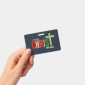 Weihnachts-Christlicher Text Inspiration Ausweis (Handheld)