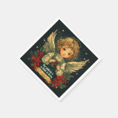 Weihnachts-Christus-Kind-Bibel Verse Decoupage Serviette (Ecke)