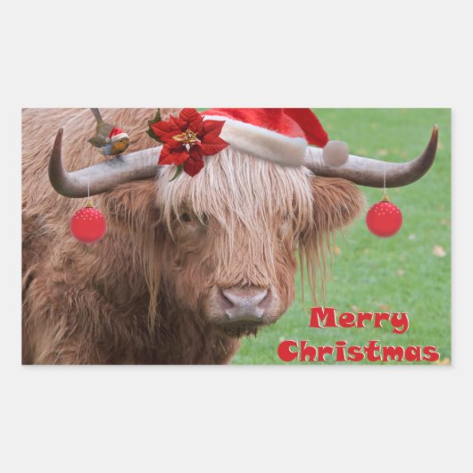 Weihnachts-Chums-Sticker Rechteckiger Aufkleber (Vorderseite)