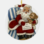 Weihnachts-Circle-Ornament, Frohe Weihnachten Keramik Ornament (Hinten)