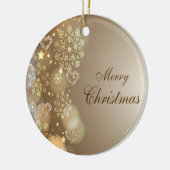 Weihnachts-Circle-Ornament, Frohe Weihnachten Keramik Ornament (Links)