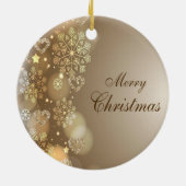 Weihnachts-Circle-Ornament, Frohe Weihnachten Keramik Ornament (Hinten)