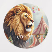 Weihnachts-Circus-Geschenketiketten Etiketten (Design 2)