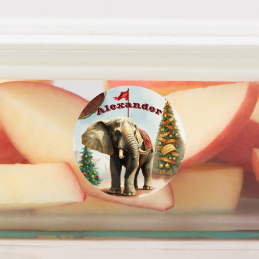 Weihnachts-Circus-Geschenketiketten Etiketten (Befestigt)