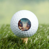 Weihnachts-City-Straße (2) Golfball (Insitu T-Shirt)
