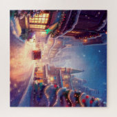 Weihnachts-City-Straße (4) Puzzle (Horizontal)