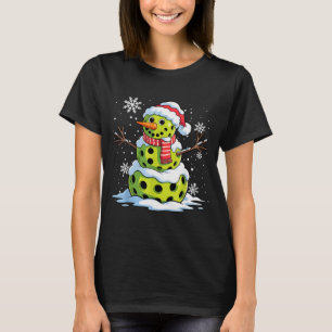 Weihnachts Ckleball Schneemann Weihnachten Frauen T-Shirt