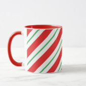 Weihnachts Classic Candy Cane Streifen Tasse (Links)