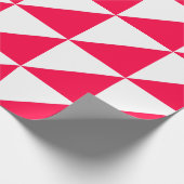 Weihnachts Classic Stil Rot Weiße Vorlage Geschenkpapier (Ecke)