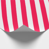 Weihnachts Classic Template Rot Streifen Geschenkpapier (Ecke)