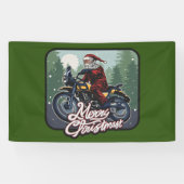 Weihnachts-Claus-Motorrad Banner (Horizontal)