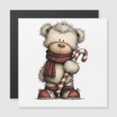 Weihnachts-ClipArt-Sammlung | Teddybär  Magnetkarte (Vorne/Hinten)