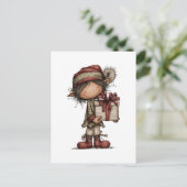 Weihnachts-ClipArt-Sammlung | Teddybär Postkarte (Stehend Vorderseite)