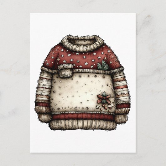 Weihnachts-ClipArt-Sammlung | Teddybär Postkarte (Vorderseite)