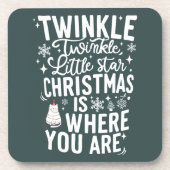 Weihnachts-Coaster Getränkeuntersetzer (Vorderseite)