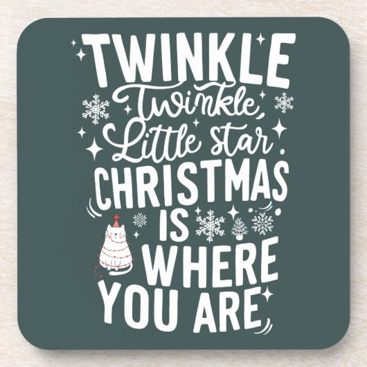 Weihnachts-Coaster Getränkeuntersetzer (Vorderseite)