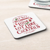 Weihnachts-Coaster Getränkeuntersetzer (Linke Seite)