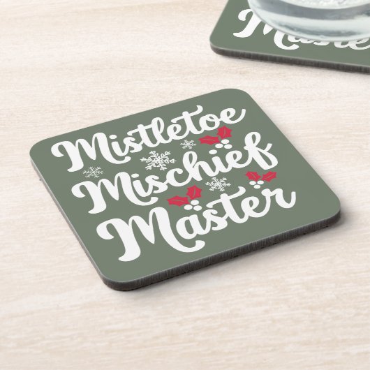 Weihnachts-Coaster Getränkeuntersetzer (Linke Seite)