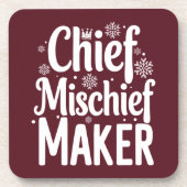 Weihnachts-Coaster Getränkeuntersetzer (Vorderseite)