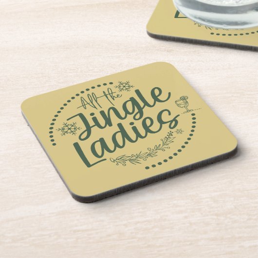 Weihnachts-Coaster Getränkeuntersetzer (Linke Seite)