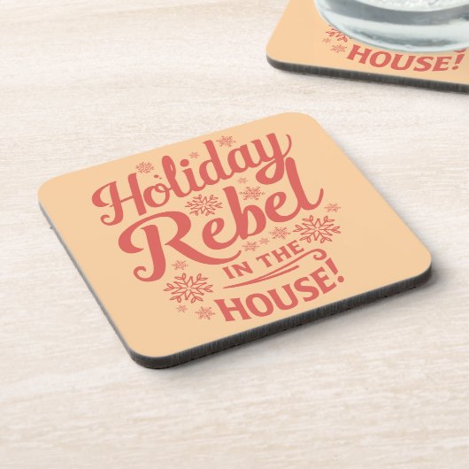 Weihnachts-Coaster Getränkeuntersetzer (Linke Seite)