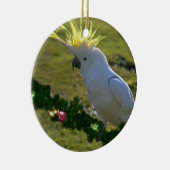 Weihnachts-Cockatoo-Vogel in Australien Keramikornament (Rechts)