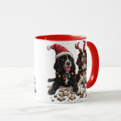 Weihnachts Cocker Spaniel Hunde Tasse (VorderseiteRechts)