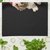 Weihnachts-Cocker-Spaniel (Weiß) Essential T-Shirt Geschirrtuch (Gefaltet)