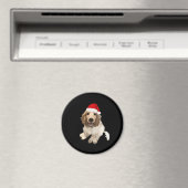 Weihnachts-Cocker Spanisch (Weiß) Essenzieller T - Magnet (In Situ (Geschirrspüler))