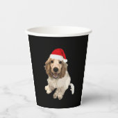 Weihnachts-Cocker Spanisch (Weiß) Essenzieller T - Pappbecher (Vorderseite)