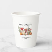 Weihnachts-Cocktail-Cup Pappbecher (Vorderseite)