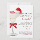 Weihnachts-Cocktail-Feier Einladung (Vorderseite)