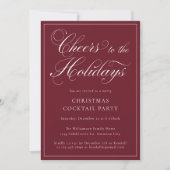 Weihnachts-Cocktail-Feier Einladung (Vorderseite)