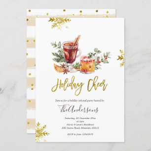 Weihnachts-Cocktail-Party Einladung