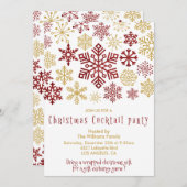 Weihnachts-Cocktail-Party Einladung (Vorne/Hinten)