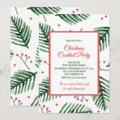 Weihnachts-Cocktail-Party Einladung (Vorne/Hinten)