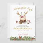 Weihnachts-Cocktail-Party 'Geister aufhellen' Einladung (Vorderseite)