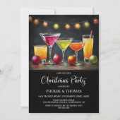 Weihnachts-Cocktailparty Einladung (Vorderseite)