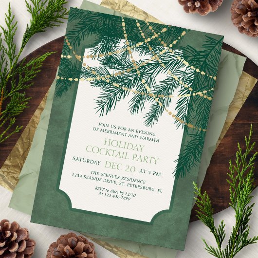 Weihnachts-Cocktailparty Einladung