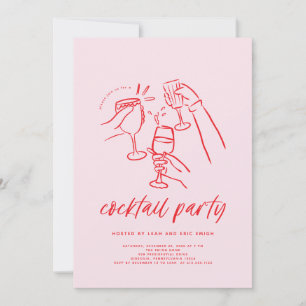Weihnachts-Cocktailparty-Einladung Einladung