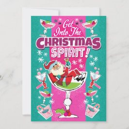 Weihnachts-Cocktailparty in Festtagsstimmung Einladung
