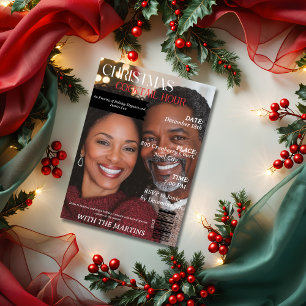 Weihnachts-Cocktailparty-Magazin-Foto Einladung