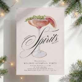 Weihnachts-Cocktailparty 'Making Spirits Bright' Einladung