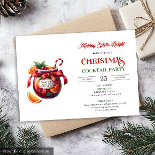 Weihnachts-Cocktails Festliche Getränke Weihnachts Einladung